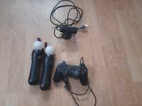 Playstation 3 slim+ 8 jocuri+o maneta+camera+2 manete jocuri sport