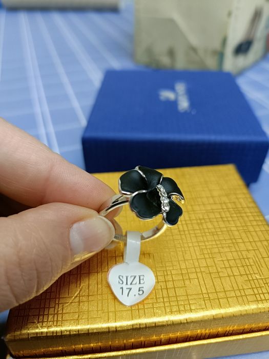 Inel placat cu aur alb