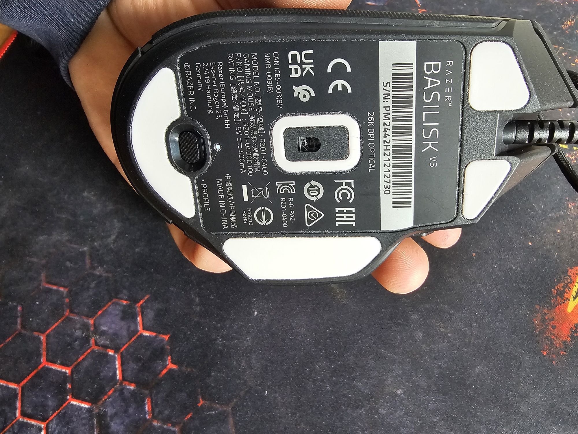 Vând mouse gaming razer basilisk v 3 /garanție 2 ani
