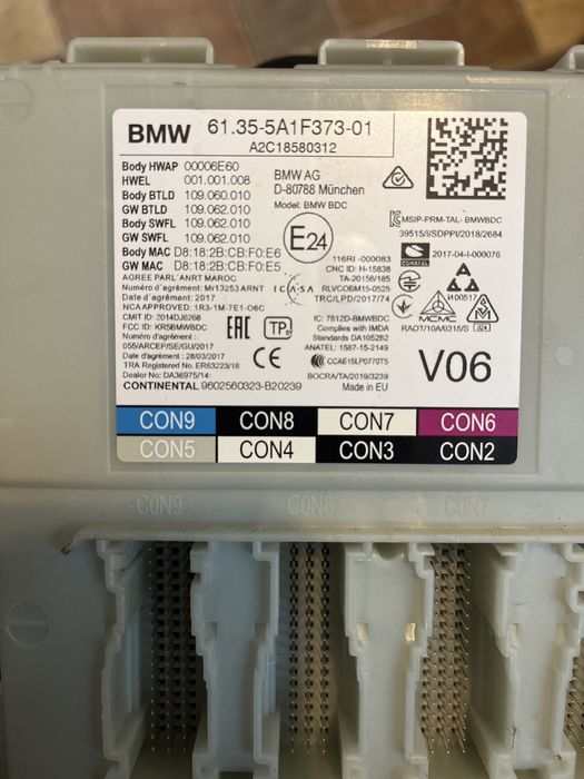 Modul / Calculator BDC BMW Seria 3, 5, 7 G11 G12 G30 G31 G38 G20 G01