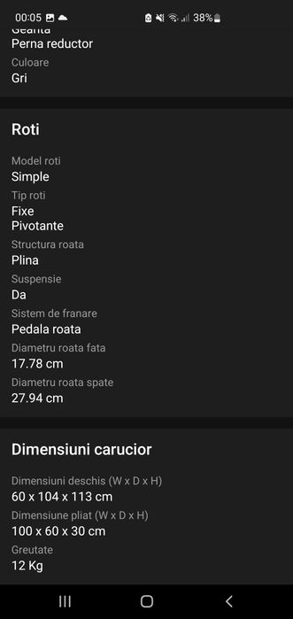 Vand Carucior transformabil 3 in 1 Coccolle Ambra Urban Grey, Gri