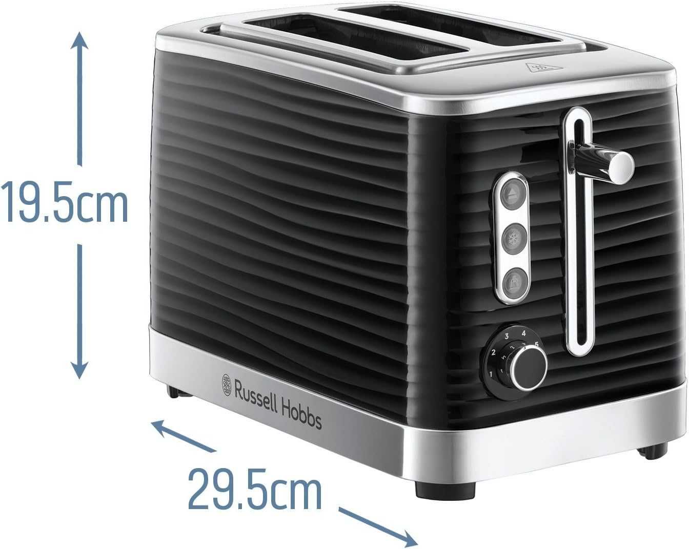 Тостер Russell Hobbs Inspire, 6 нива на запичане, 1050W