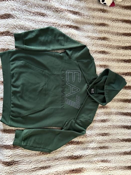 Hanorac Emporio Armani EA7 Logo Series 7VPM09 PJSHZ Verde