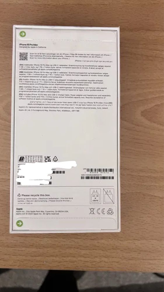 iphone 16 pro max 1TB Неразпечатан!