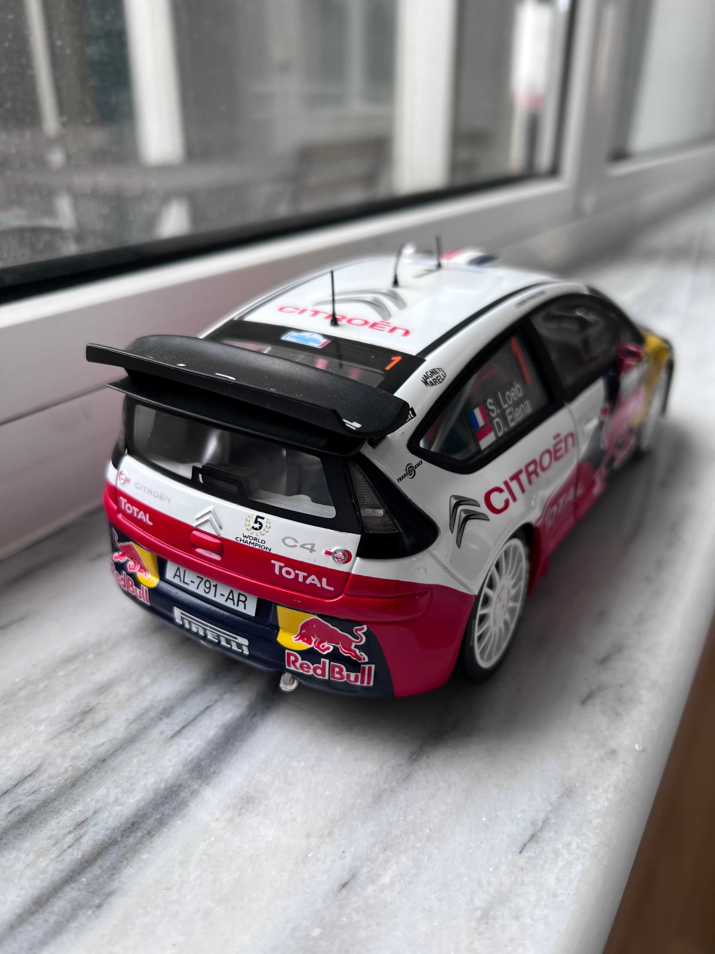 Macheta Citroen C4 WRC Norev 1:18 Loeb/Elena