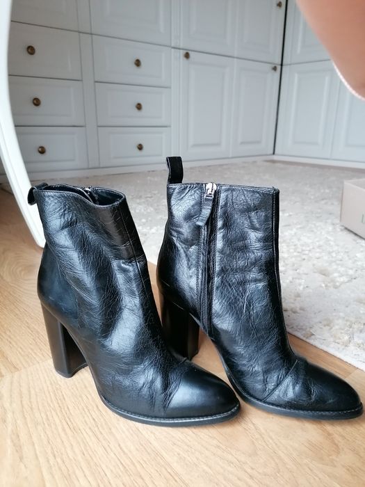 Botine Zara 38 piele naturala