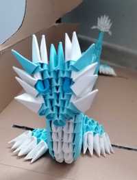 Origami, dragon chinezesc, 3d