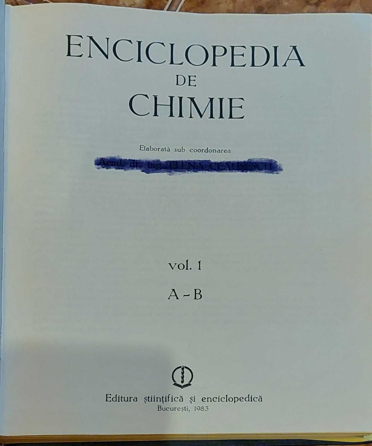 Enciclopedia de chimie 5 volume