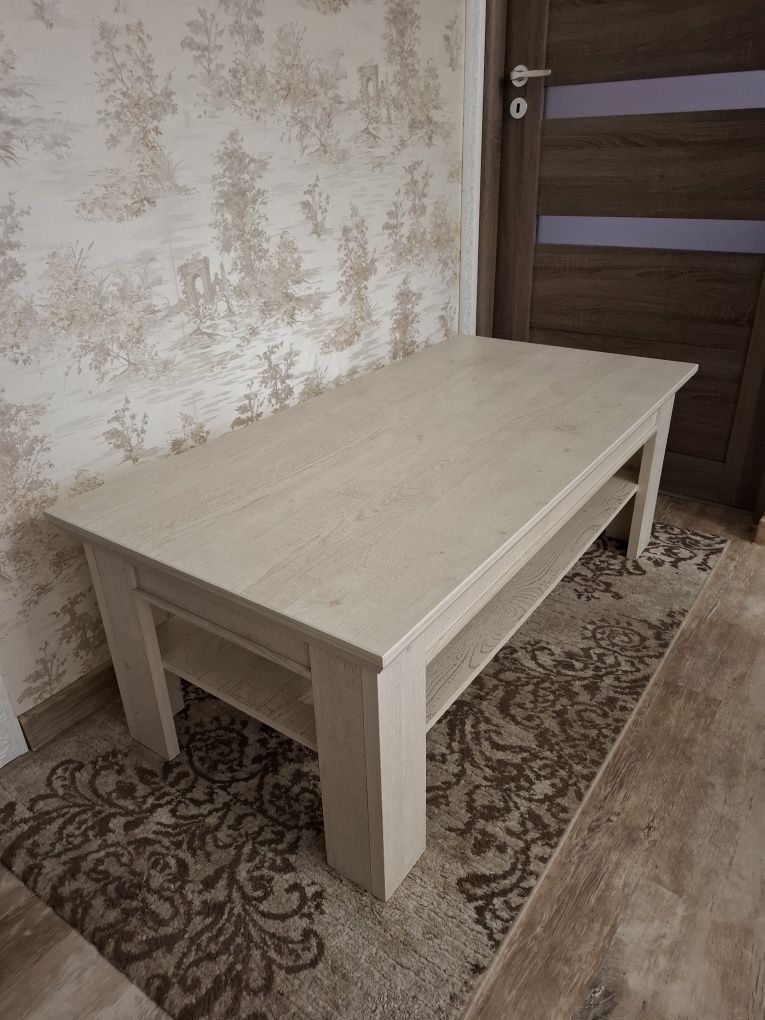 Vând masa Cafea Kashmir Alb Antichizat, 120 Cm