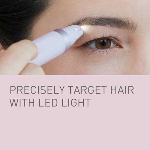 Нов тример мини Епилатор за лице вежди LED светлина Panasonic ES-EF10