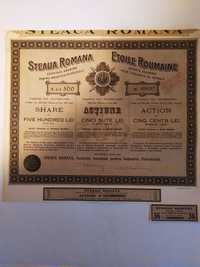 Steaua Romana 1921 actiune Industria petrolului Romania imterbelica