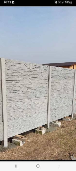 Gard beton garduri placi beton montaj București Dâmbovița Arge Prahova