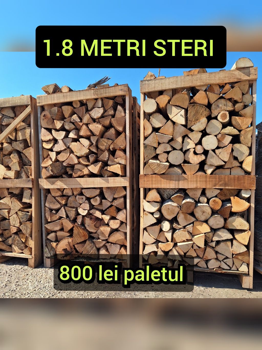 Depozit lemne de foc Arad grădiște Doar esență tare CER FAG STEJAR