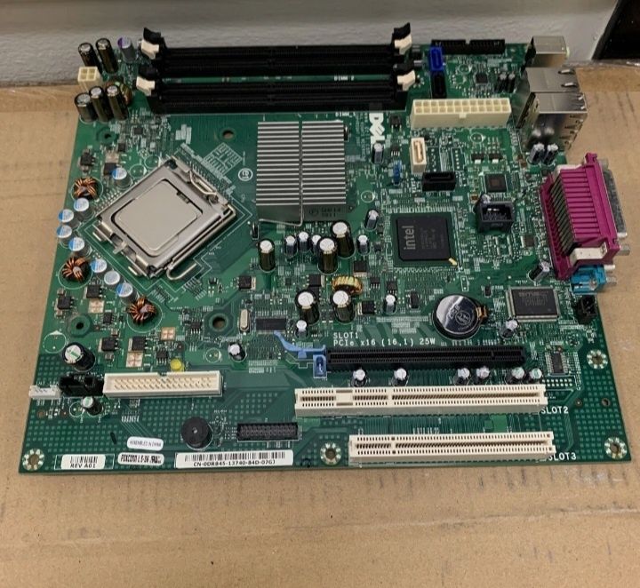 Placa de bază DELL Optiplex GX755 + procesor+ cooler procesor+2GB ram