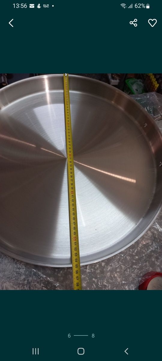 Tavă/ Grill inox alimentar fi 55 cm x 5,5 mm Promo 239 lei