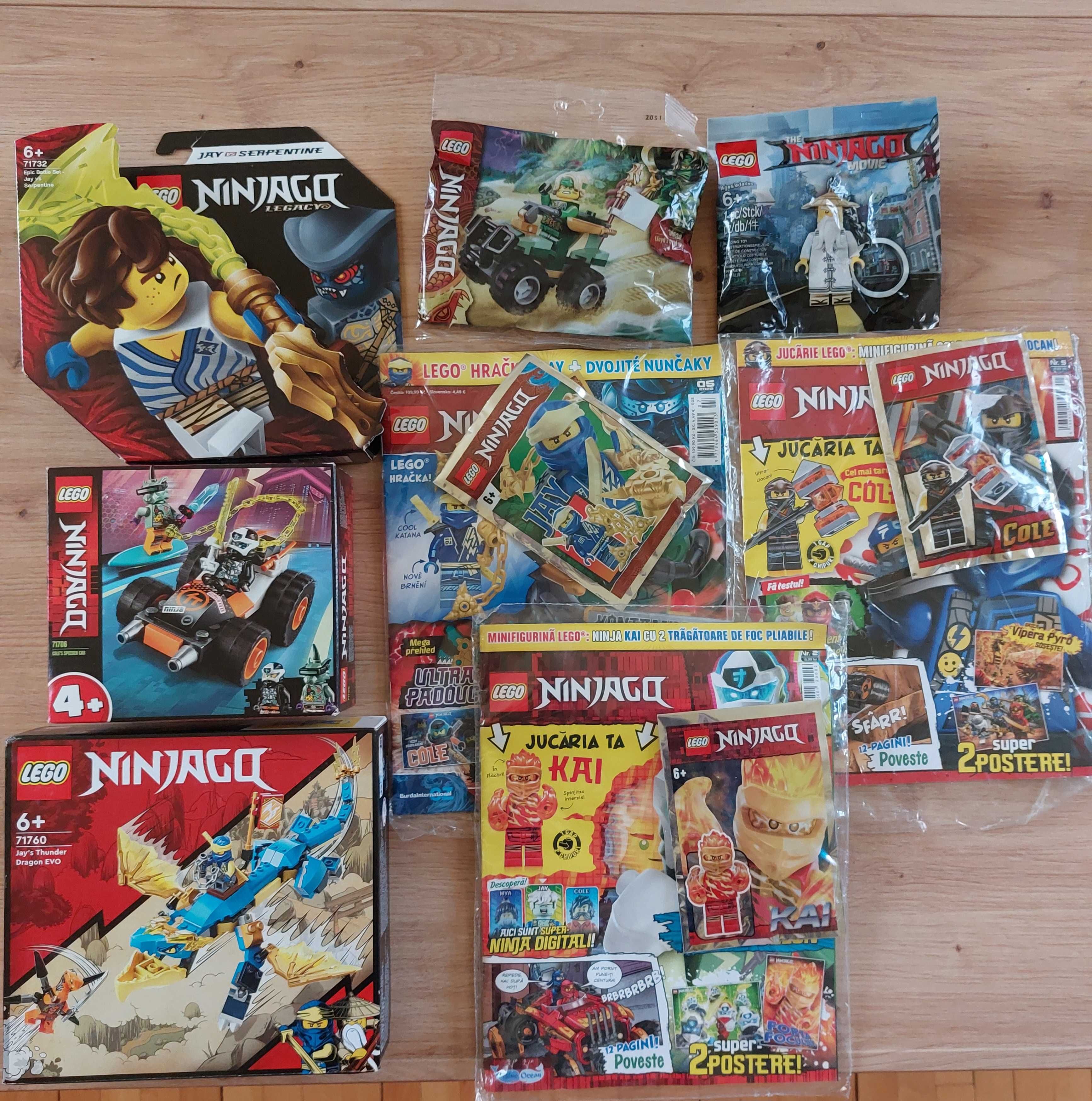 LEGO Ninjago - Colectie seturi si reviste NOI, sigilate