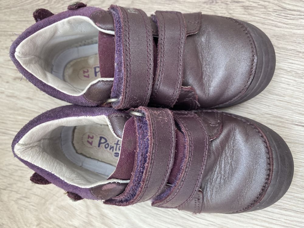 Pantofi piele cu supinatie pt fetite DD Step, Ponte, mărimea 27