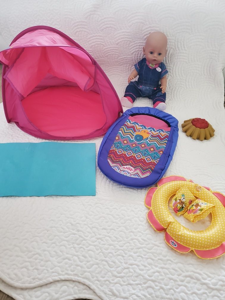 Baby born play and fun camping set