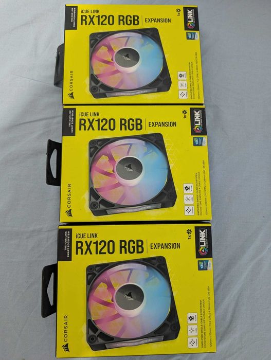 Corsair iCUE LINK RX120 RGB, 120mm PWM, Negru