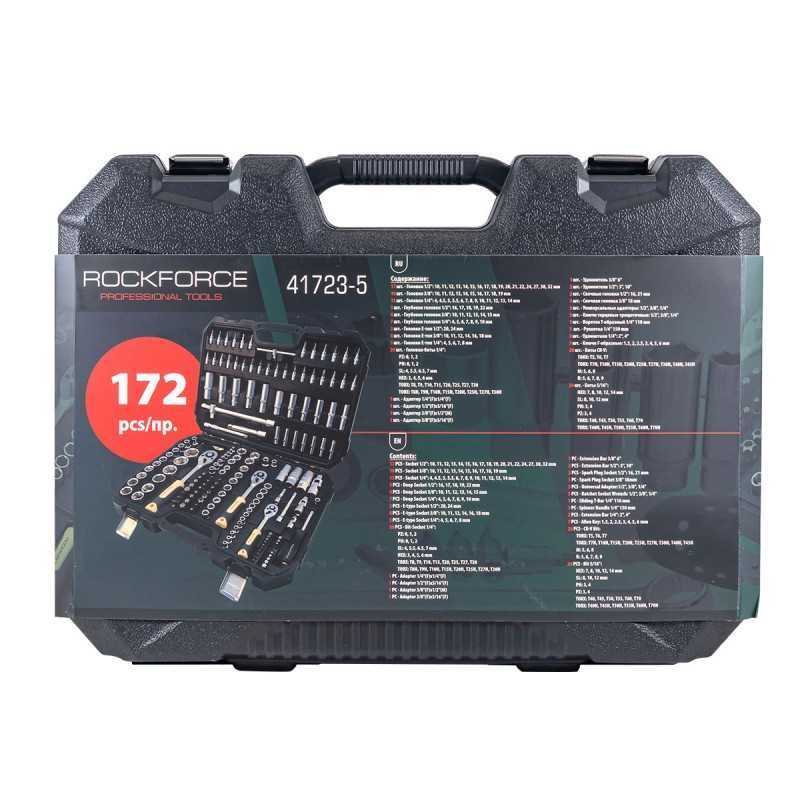 Гедоре 172 части 6-стен и 12-стен 1/4''&3/8''&1/2'' RockForce