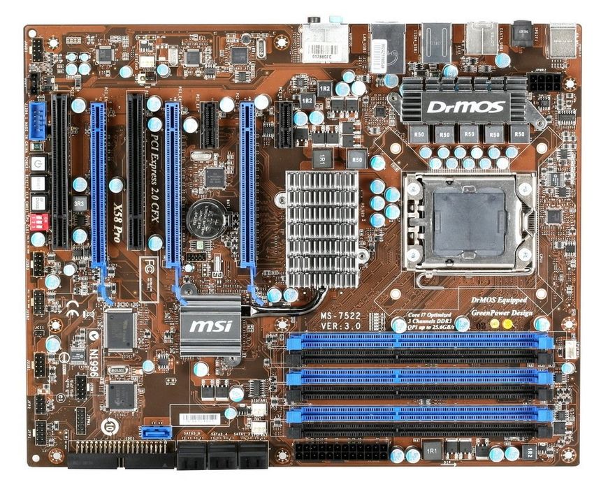 Матплата msi x58m pro проц xeon x5670 озу 24гб