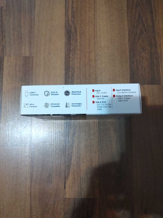 Incarcator auto Power Drive-33PDC, 1xUSB-A, 1xUSB-C Power Delivery 33W