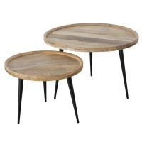 Set masute de cafea lemn masiv mango