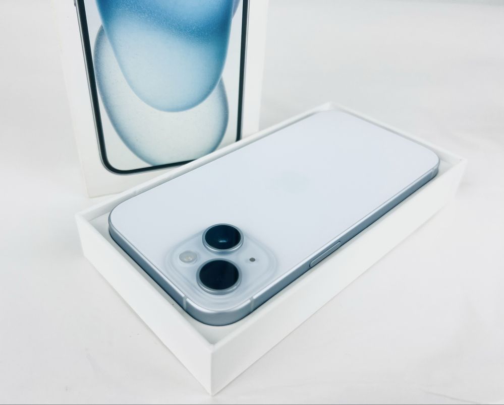 Apple iPhone 15 128GB Blue 100% Батерия! Гаранция!
