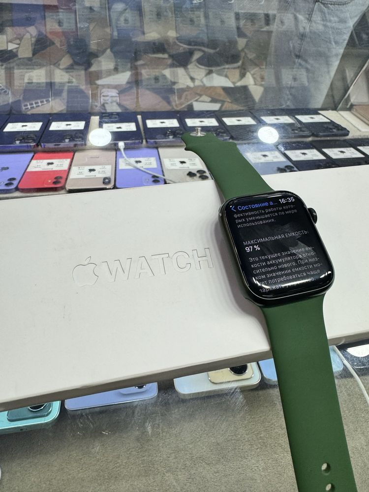 Apple watch 7/45 green ideal 97%