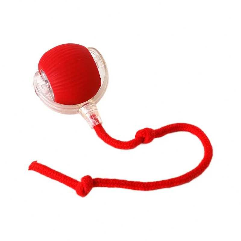 Minge Interactivă 360° Pisici: Jucărie Inteligentă cu Frânghie și USB