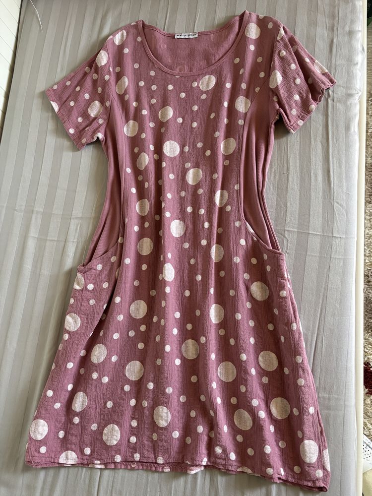 Rochie de vara cu insertii elastice pe lateral