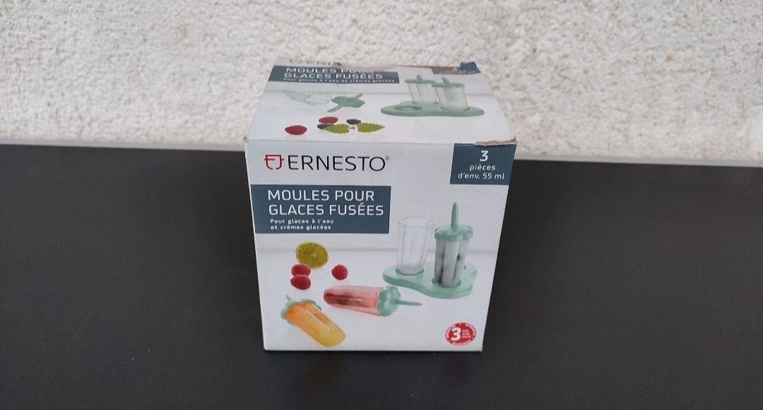 set 3 forme din silicon pentru inghetata ERNESTO copii acadele gheata