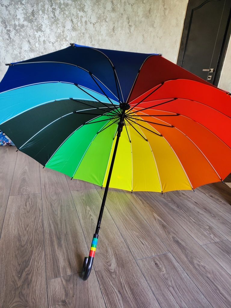 Радужный , яркий зонт