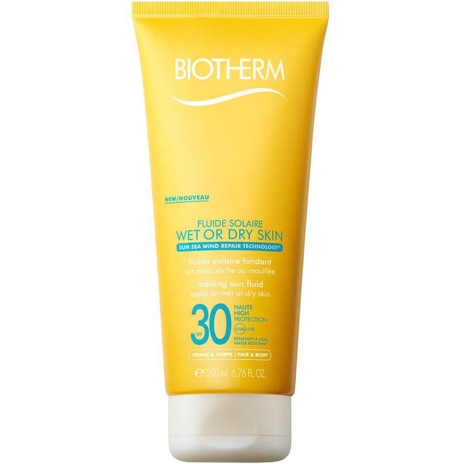 Промо оферта: Biotherm Fluide Solaire SPF 30 Wet or Dry Skin + чанта