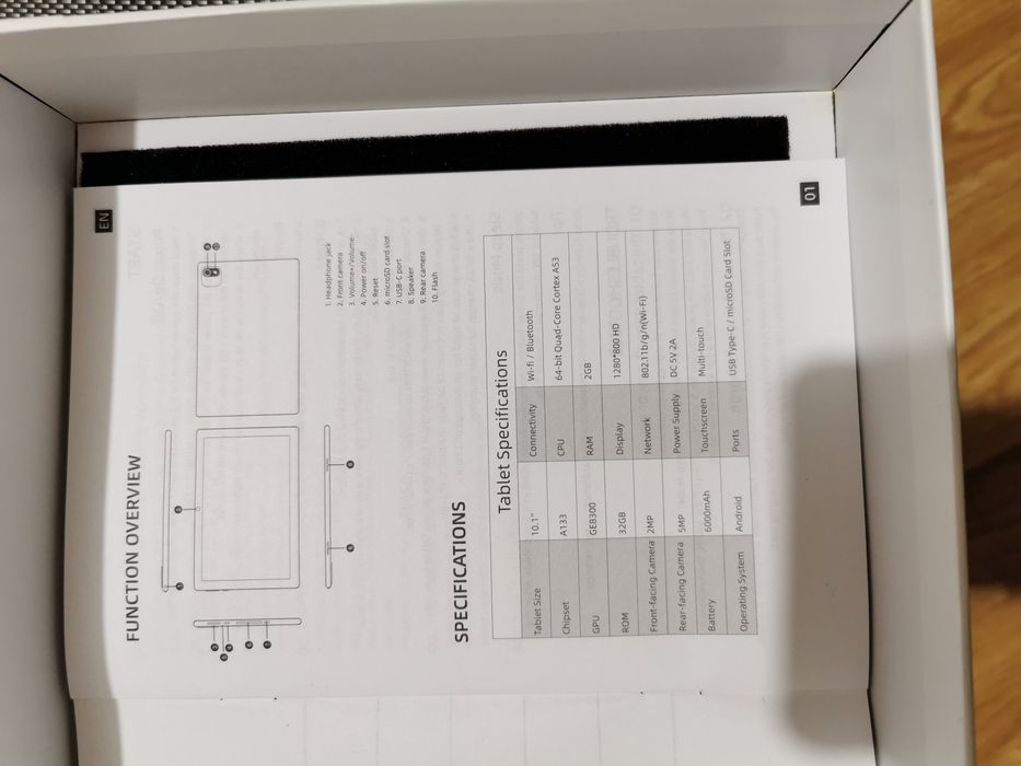 Tableta 10.1 MB1001 2gb ram 32 Rom Android