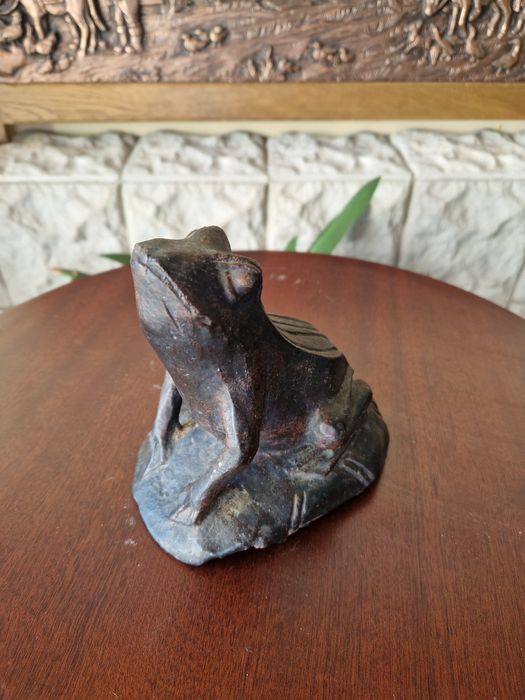 Уникална антикварна колекционерска чугунена фигура статуетка от 19 век