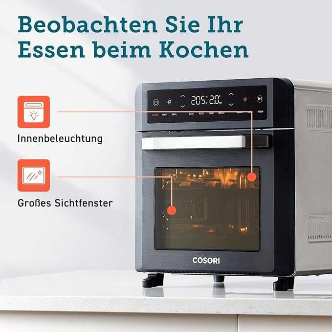Фритюрник с горещ въздух Cosori XXL 12L (CAF-R121) 1800W 11 програми