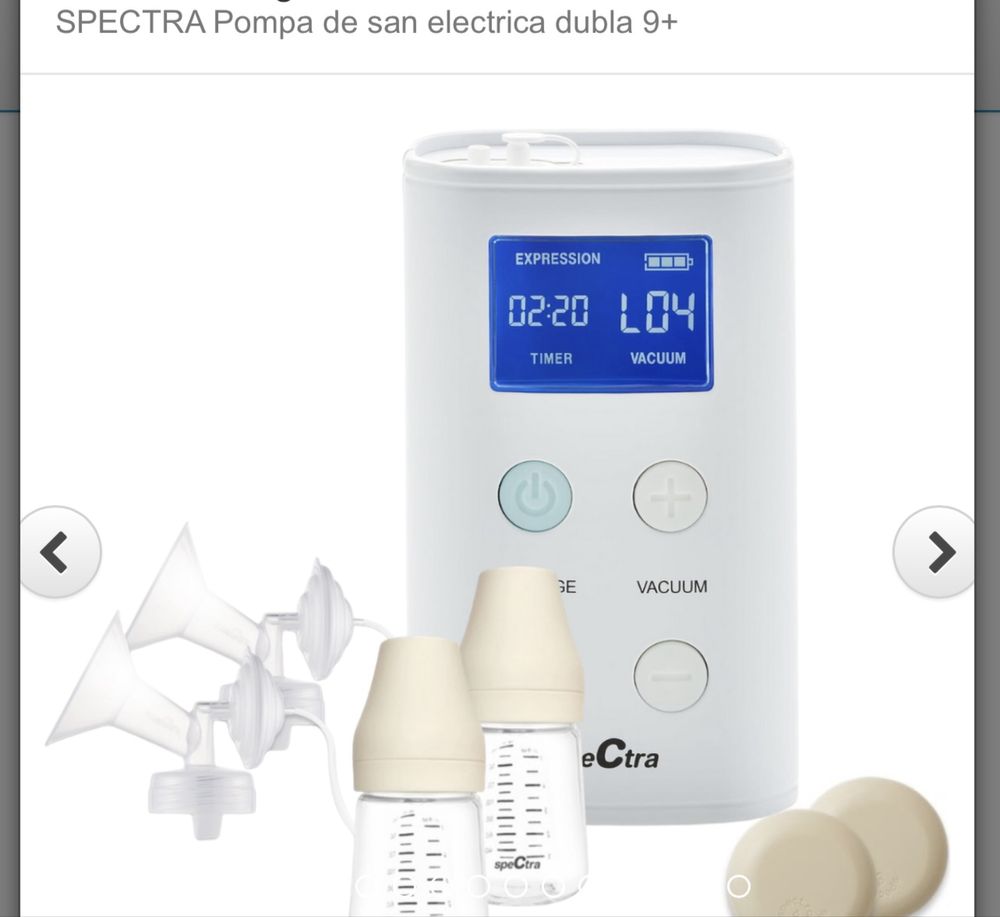 Pompa de san electrica dubla 9+ Resigilata
