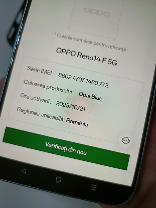 Oppo Reno 14f/activat 21.10.25