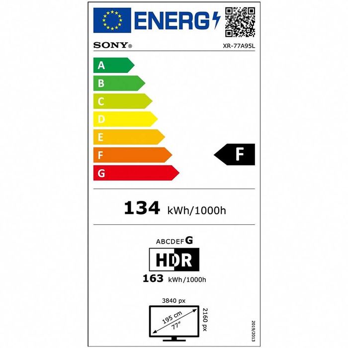 Televizor OLED Smart SONY BRAVIA XR 77A95L Ultra HD 4K HDR 195cm