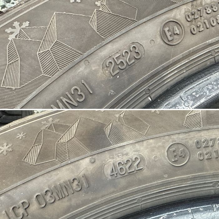 4бр. Зимни Гуми 205/60R/16 -SEMPERIT- DOT:2523+4622- 6.3мм+5.7мм