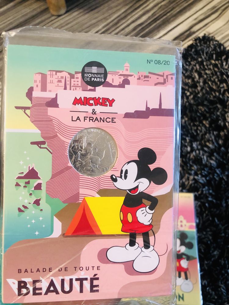 Moneda de 10 € din argint  Disneyland Mickey Mouse