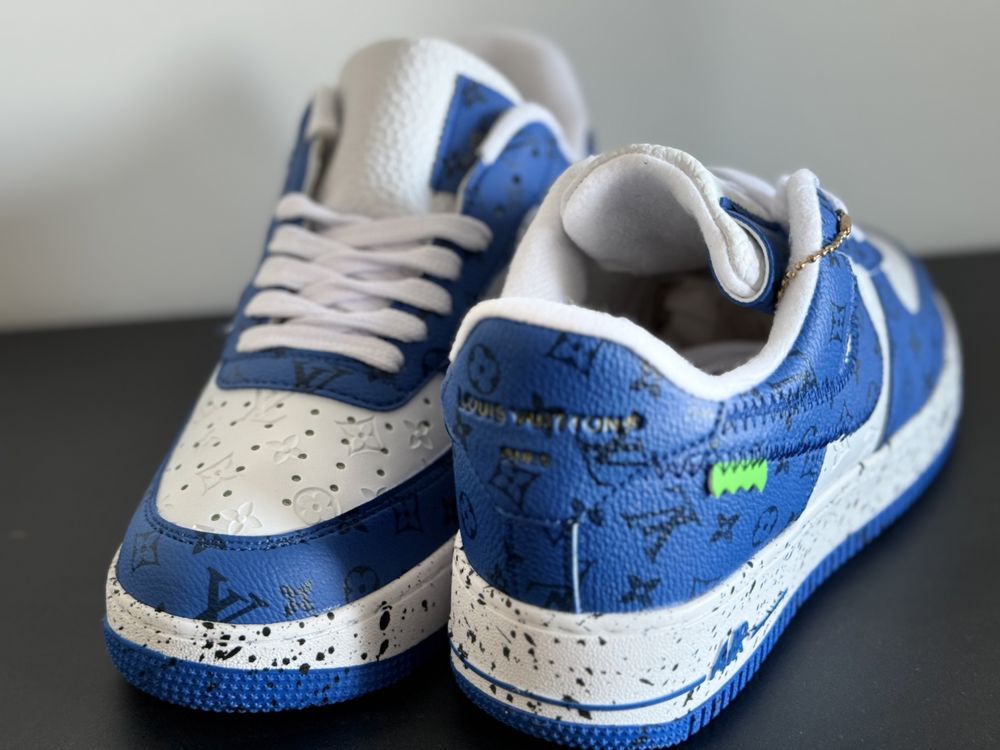 Louis Vuitton x Air Force 1 Low Blue White - Reducere