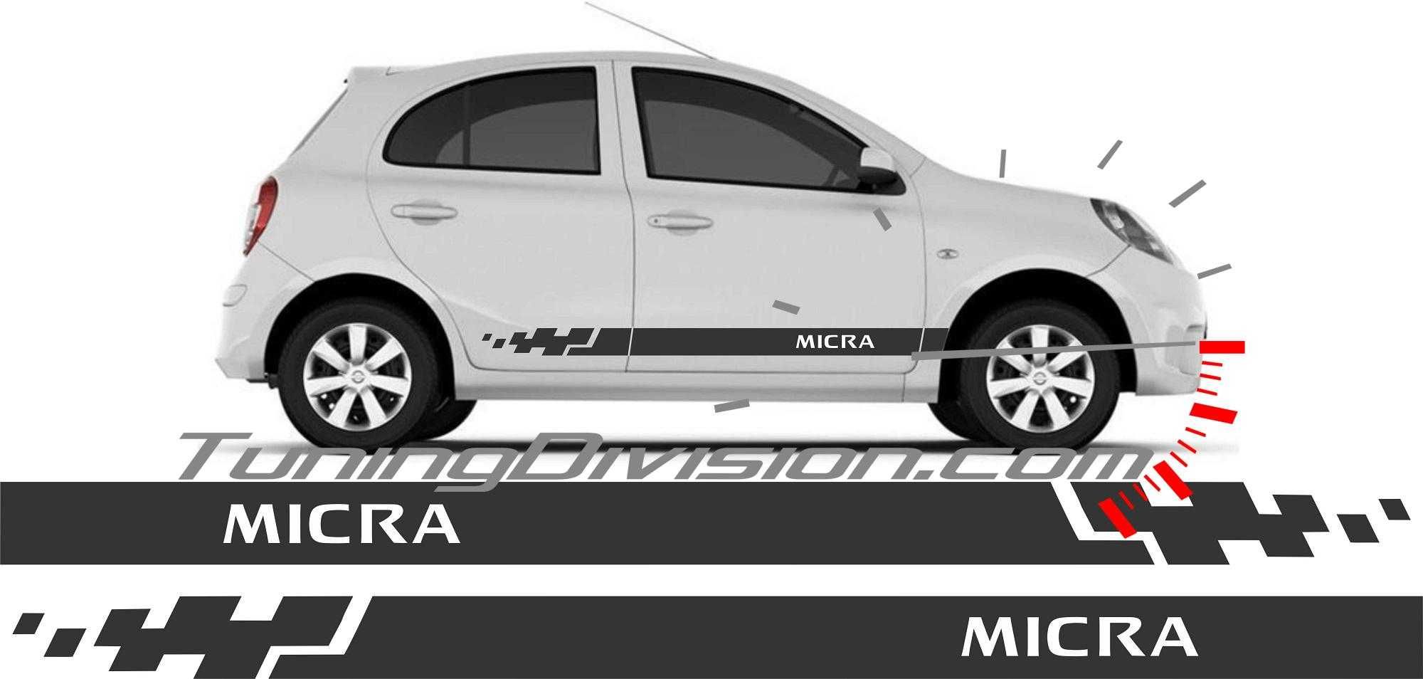 Nissan MIcra stickers Нисан микра стикери Стикер ленти