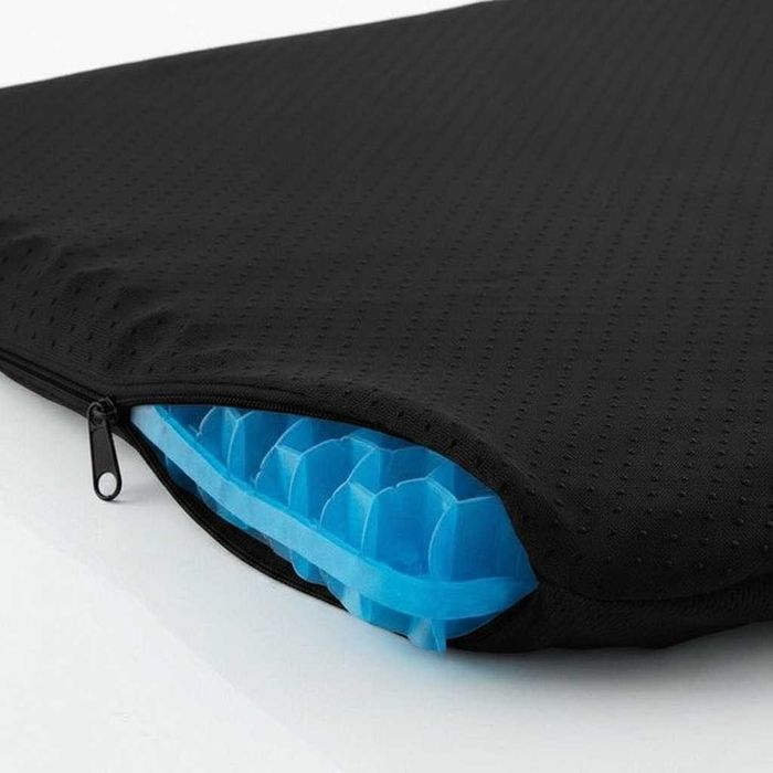 Perna gel ergonomica tip fagure cu husa antiderapanta 39 x 37 x 3 cm