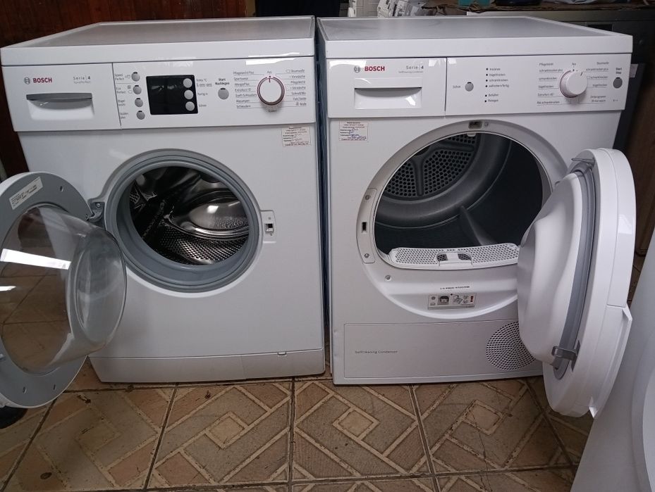 Комплект пералня и сушилня с термопомпа Бош Bosch Serie 4  с Гаранция