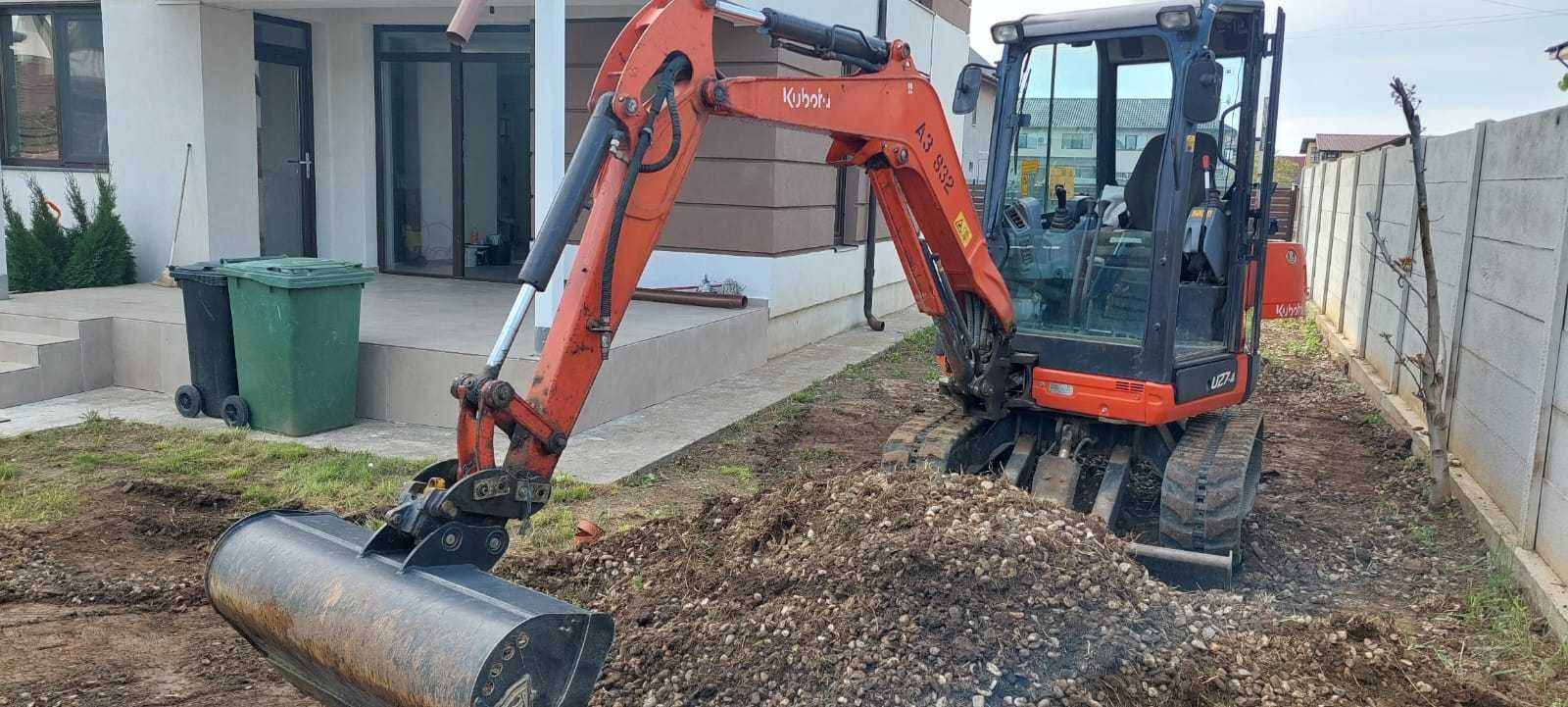 Inchiriere miniexcavator, transport inclus