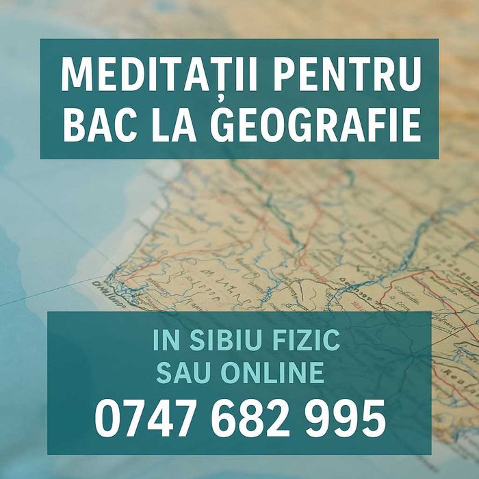 Meditatii Geografie Bac