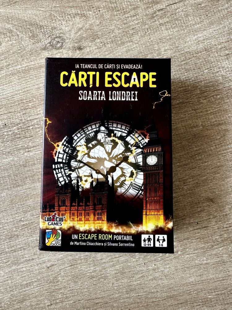 Carti escape - Soarta Londrei - Boardgames