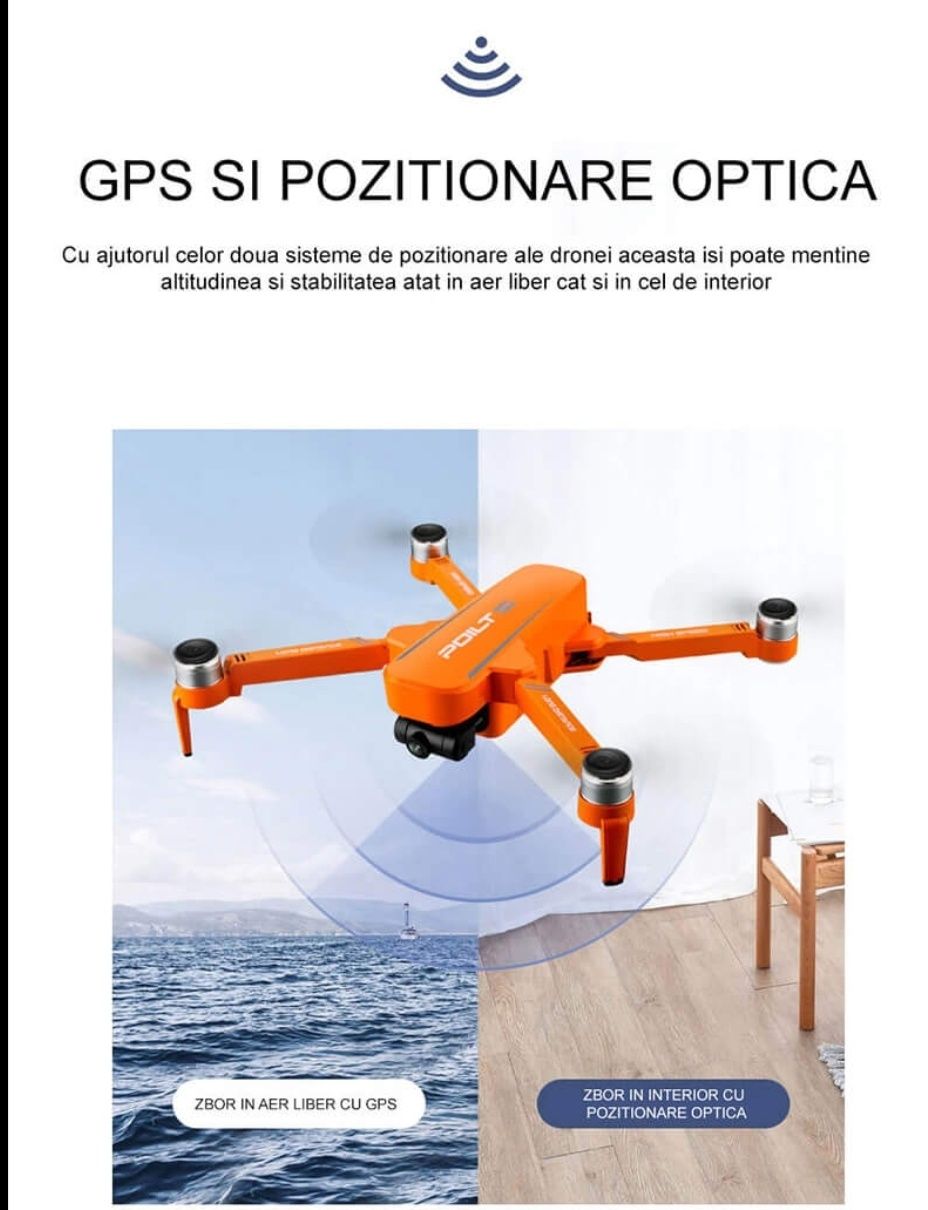 Drona camera 6K electrica,Gps,gimbal 2 axe,30min,1000M, 24Mpx,5G, Noua